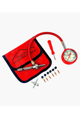 Freedom Recovery Gear - Self-Contained EZ-Rapid Tire Deflation Tool with Gauge,60 PSI c/w Glow in the dark Gauge face, extra long Barrel, Chrome Trim, Red hoseand Red Rubber Boot protector and Storage Bag - 719710723528