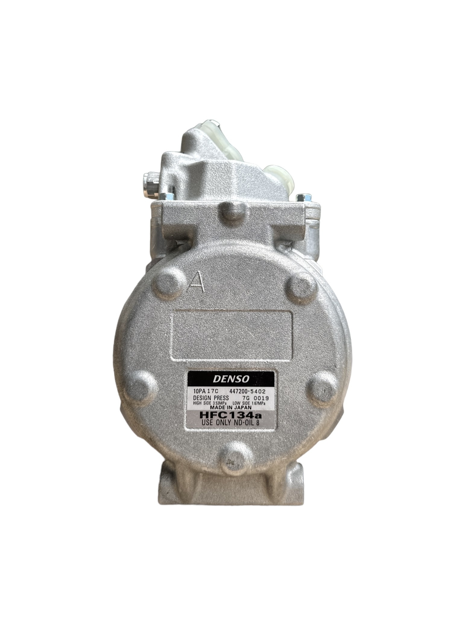 AC Compressor (R134a) - Denso 10PA17 Toyota Land Cruiser HDJ100 w/1HDFTE (& Rear AC) 4 groove pulley - 88320-60720 OEM