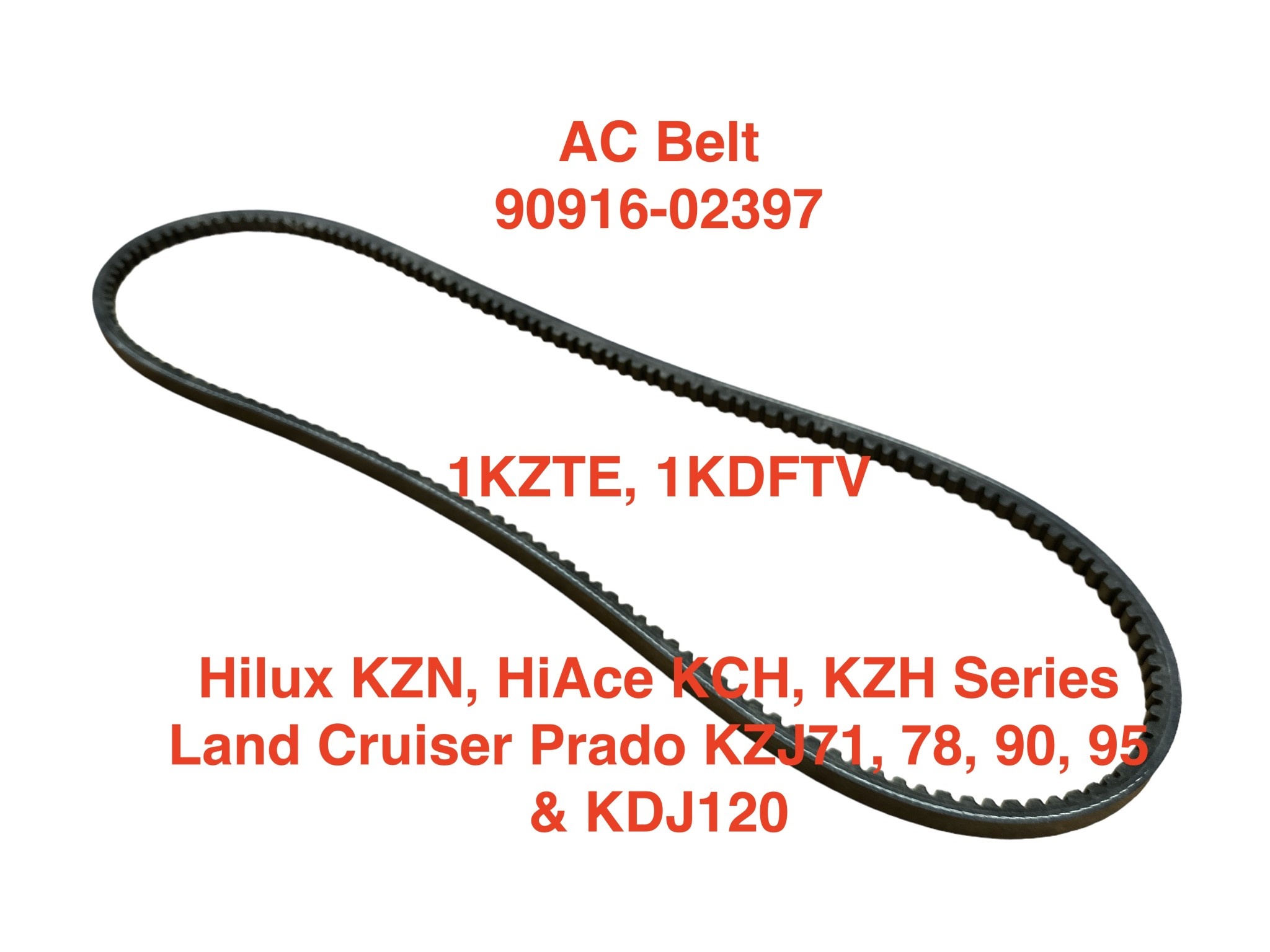AC Belt - 1KZTE, 1KDFTV engines 90916-02397 (1 req)