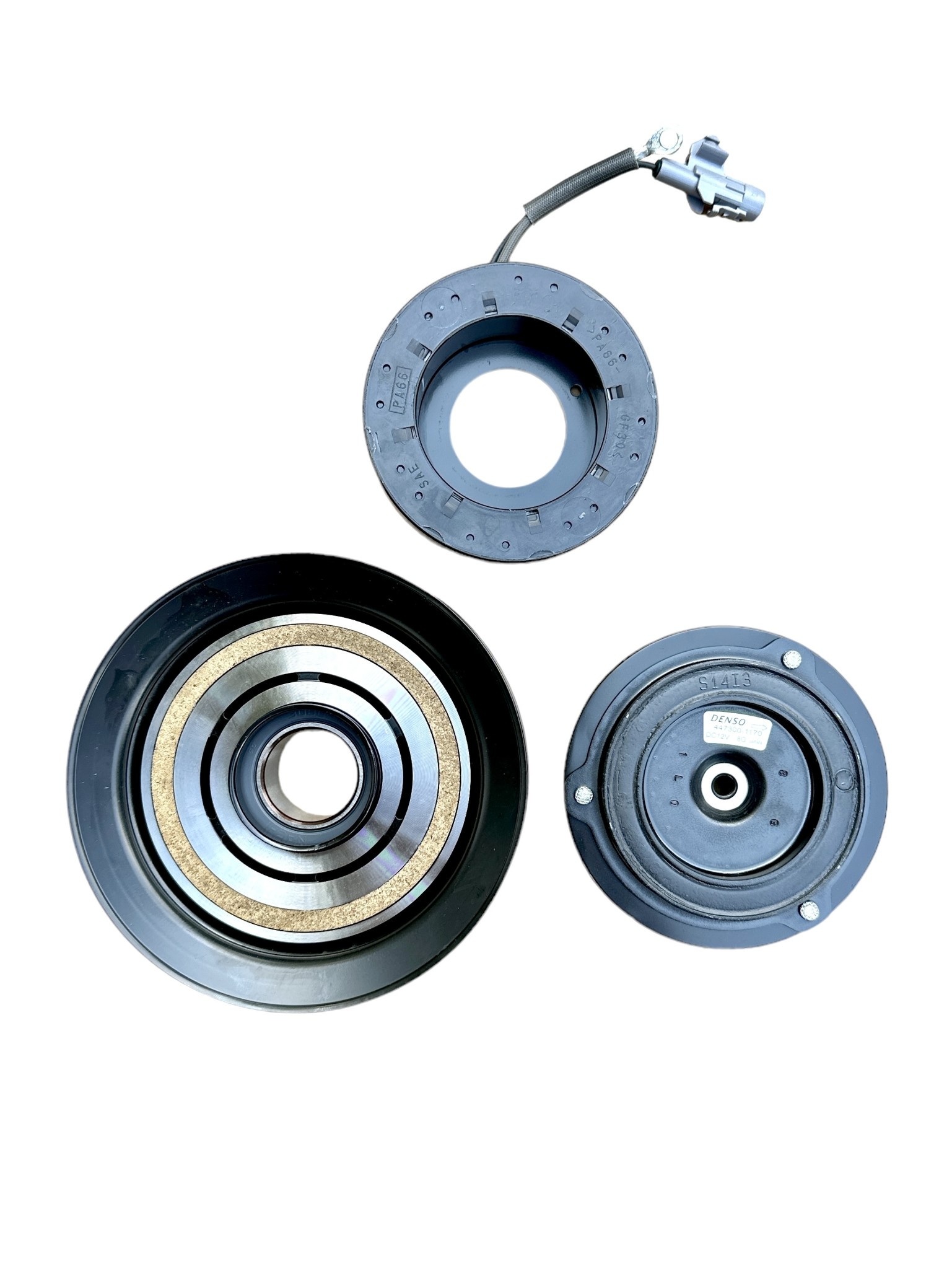 Clutch, AC Compressor - LJ & KZJ Land Cruiser Prado (10PA15C) & 1HDFT (10PA15L) "stickie out type" pulley - 88410-22480