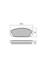 Brake Pads, Rear - RDA GP Max - NIssan Safari & Patrol Y60 GQ - 01/1988-11/1997 - RDA RDB1146