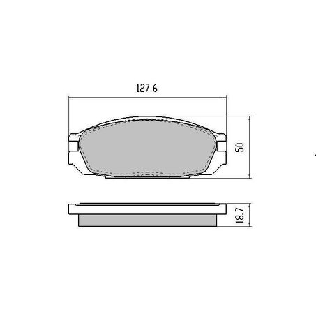 Brake Pads, Rear - RDA GP Max - NIssan Safari & Patrol Y60 GQ - 01/1988-11/1997 - RDA RDB1146