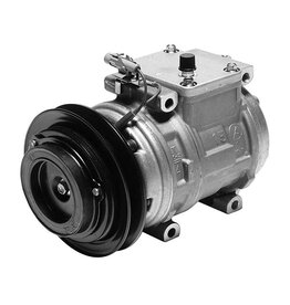 AC Compressor 1HZ, 1HDT - Denso 10PA15C - Toyota Land Cruiser HDJ80, HDJ81, HZJ80, HZJ81  w/pulley & clutch (12V)