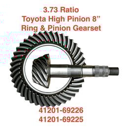 8" HP 3.73 Ring & Pinion Gear Set - Toyota Land Cruiser 8” High Pinion Differential