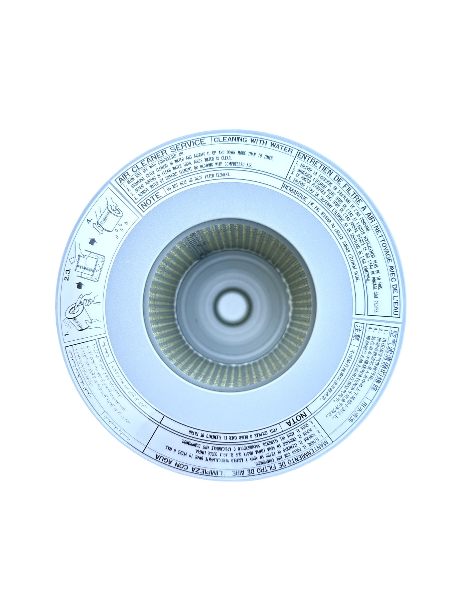 Air Filter - Toyota KZJ90L, KZJ95, KZN185 with 1KZTE engine - Washable / Re-usable - 17801-67060