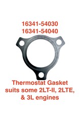 Gasket, Thermostat / Water Outlet - Toyota 2L, 2LTE, 3L (metal gasket) - 16341-54030, 16341-54040