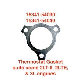 Gasket, Thermostat / Water Outlet - Toyota 2L, 2LTE, 3L (metal gasket) - 16341-54030, 16341-54040