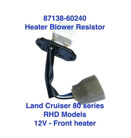 Resistor, Heater Blower - Land Cruiser 80 series RHD - 12V - Front heater (Denso) Japan - 87138-60240