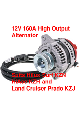 12V 160A High Output Alternator for 1KZT powered HiAce, Prado, Surf