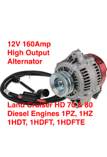 Alternator 12V 160A High Output w/harness 1PZ, 1HZ, 1HDT - DXA433MHO
