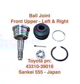 Ball Joint, Upper Front LH & RH  - Sankei 555 - SB3561 - 43310-39016