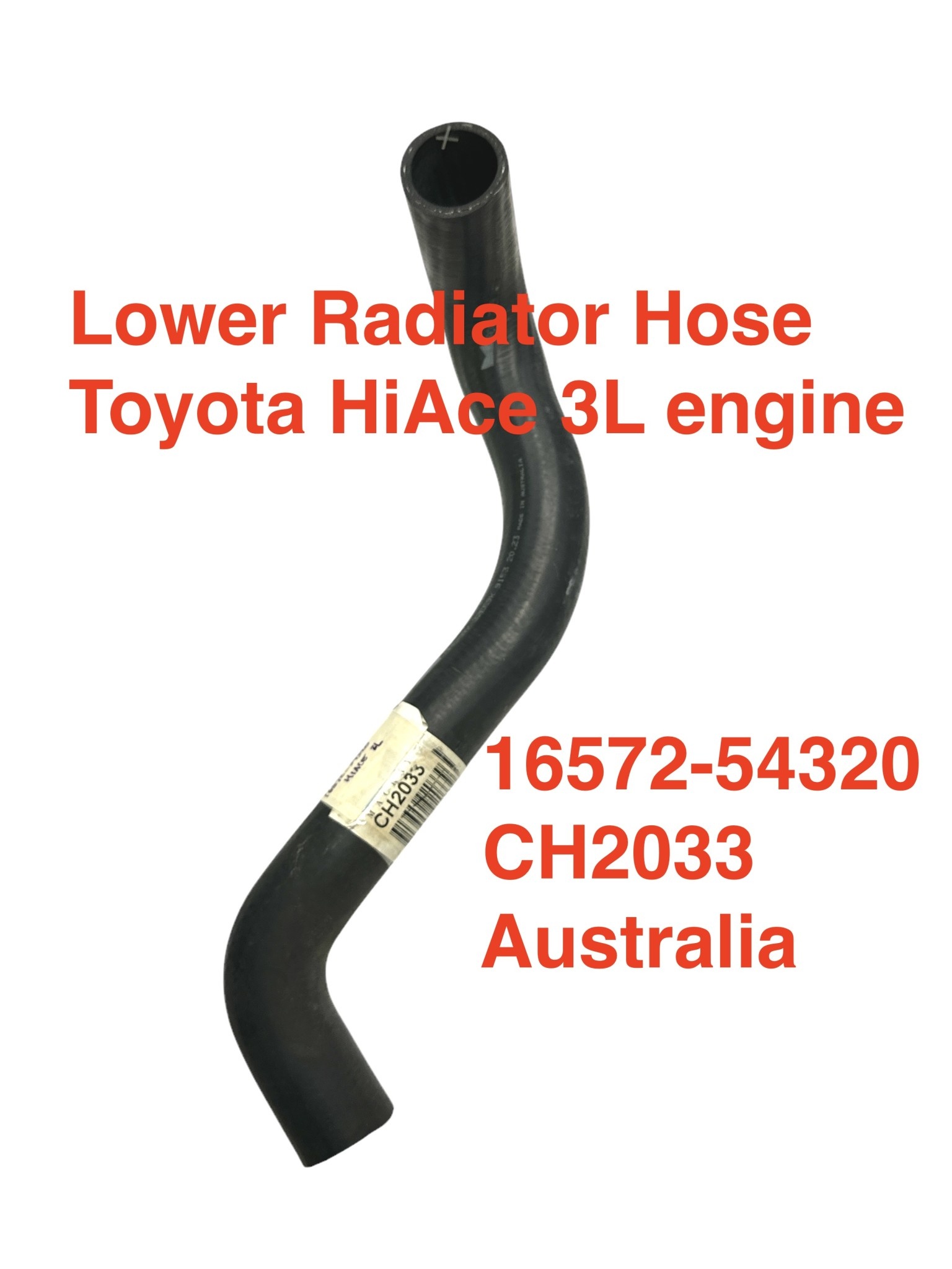 Radiator Hose, Lower - HiAce 3L - 16572-54320