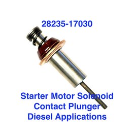 Starter Motor Contacts Plunger - 1HZ, 1HDT, 12HT & Others  (119x39.8mm, Recessed) - 28235-17030