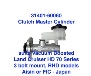 kt Master Cylinder, Clutch (Boosted) - Land Cruiser PZJ, HZJ70