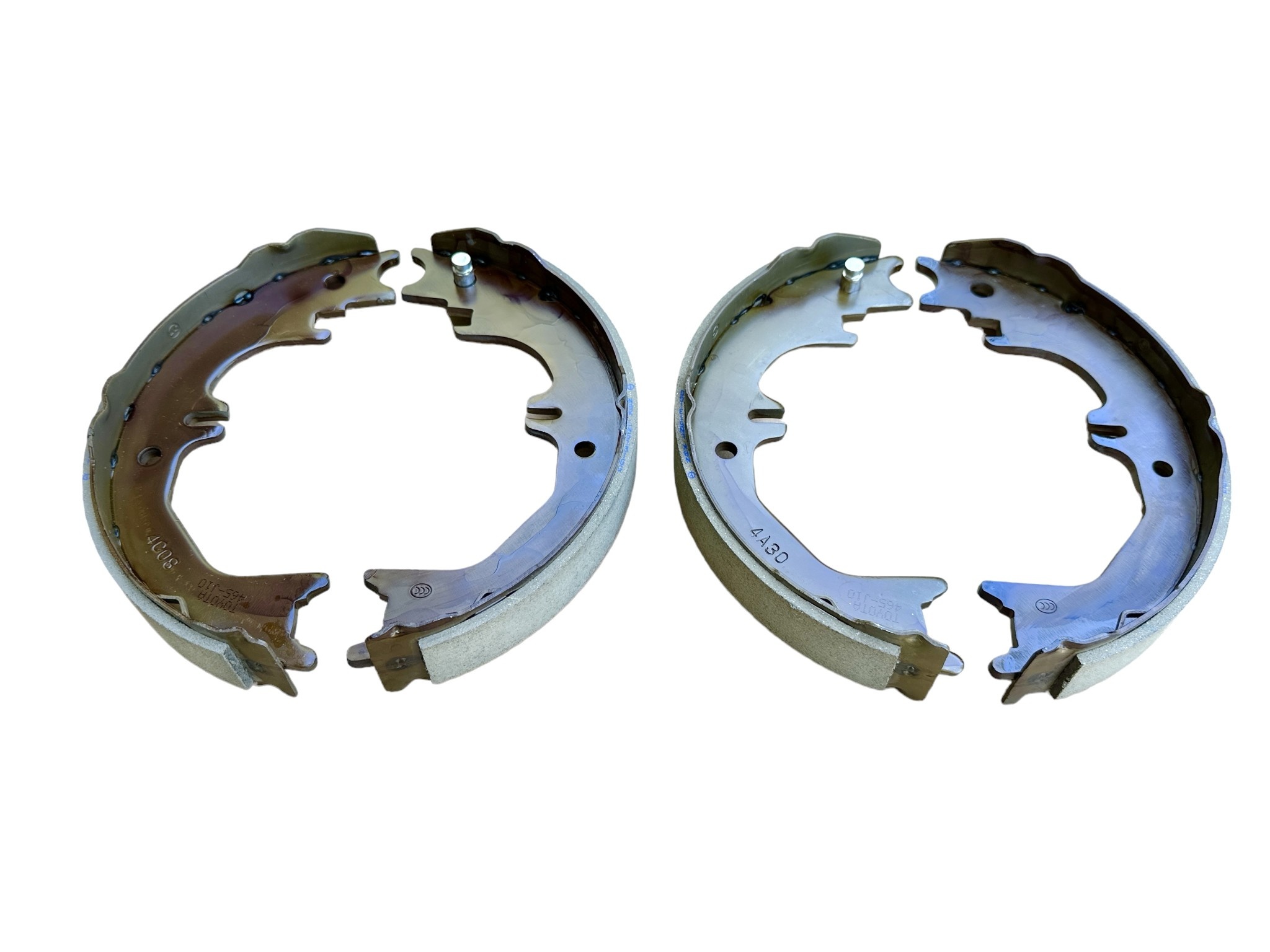 Parking Brake Shoes, Set - 4 pieces - for Land Cruiser 80 Series with big brakes - 465xx OEM