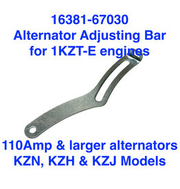 Adjusting bar for OEM 110A KZN, KZH, KZJ Alternator & 160A upgraded Alternators  - 16381-67030