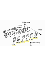 Gasket, Intake Manifold (manifold to head) - Toyota 2H - Each (6 pcs req) - 17171-68011