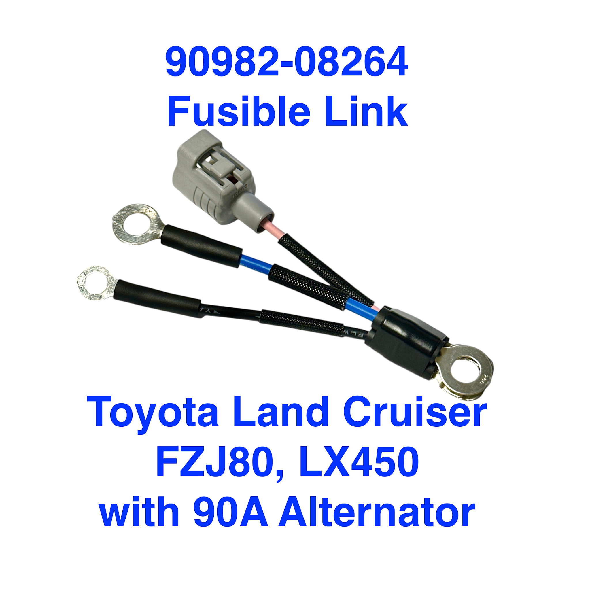 Fusible Link, Toyota Land Cruiser FZJ80, LX450 - w/90A Alternator - 90982-08264