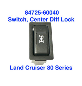 Switch, Center Differential Lock - Land Cruiser 80 Series & Lexus LX450 1995-1997 - 84725-60040