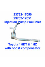 Fuel Inlet Pipe, Injection Pump (Pipe Assy, Nozzle Leakage No. 2) - Toyota 1HDT & 1HZ when boost compensator is added - 23762-17051