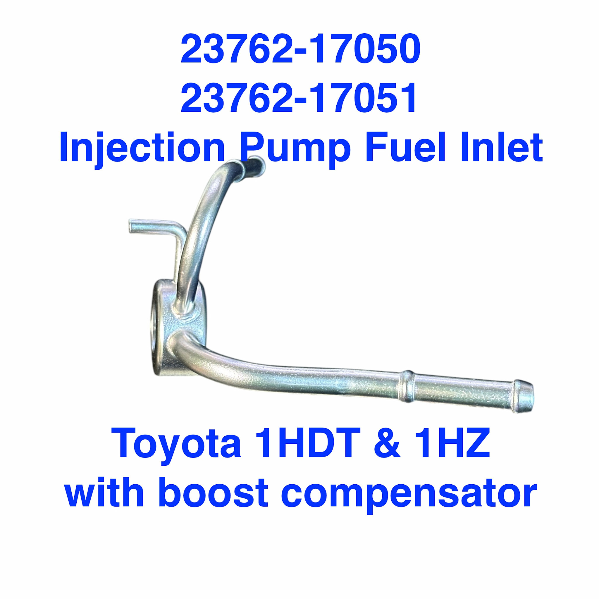 Fuel Inlet Pipe, Injection Pump (Pipe Assy, Nozzle Leakage No. 2) - Toyota 1HDT & 1HZ when boost compensator is added - 23762-17051