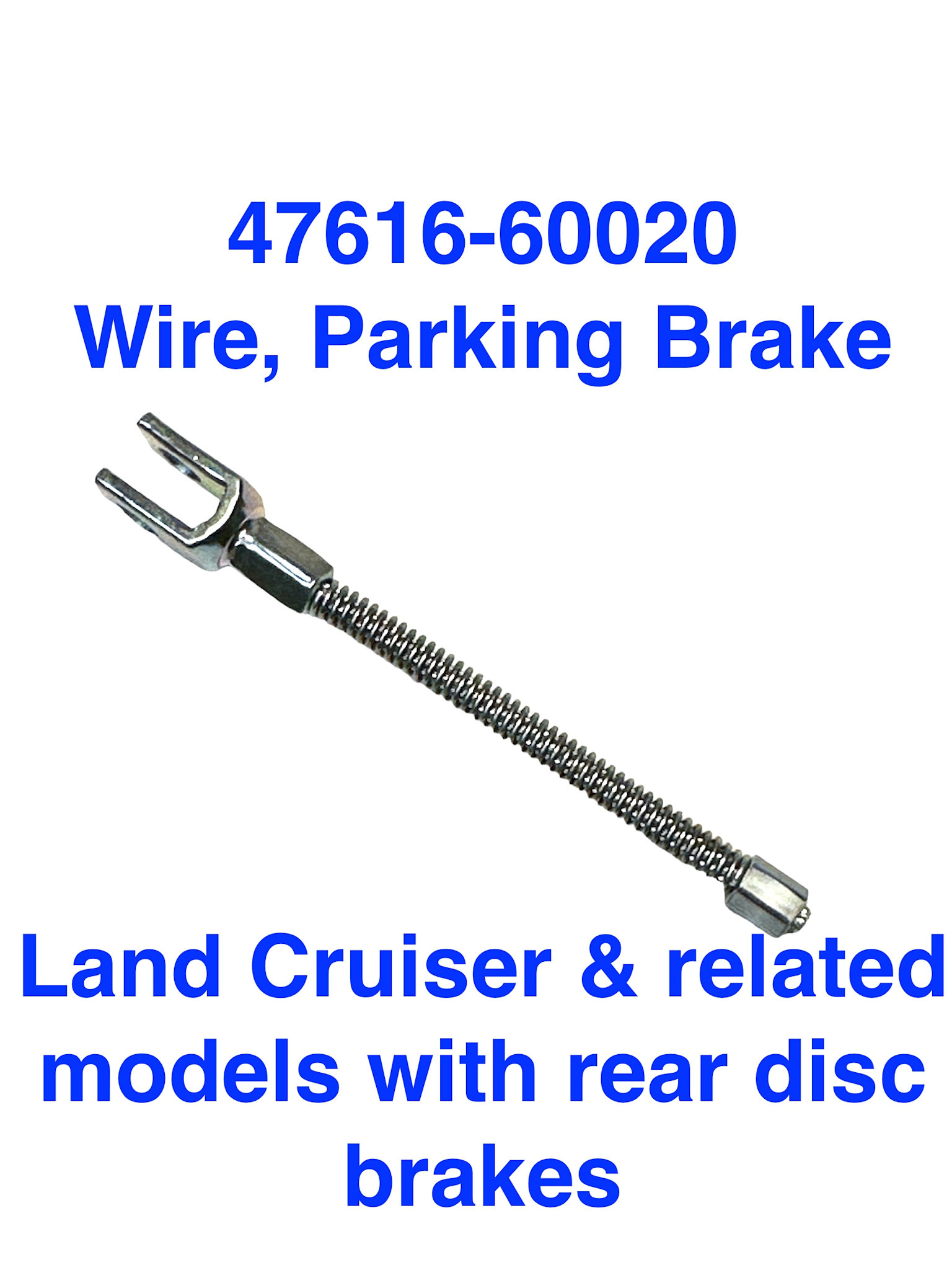 Wire / Cable,  Parking Brake (in drum) - Land Cruiser 70 & 80 Series - 47616-60020
