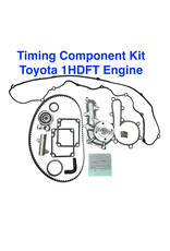 Timing Component Kit (11 Pcs) - Toyota 1HDFT 105T Belt + WP + VCG