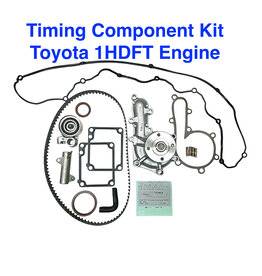 Timing Component Kit (11 Pcs) - Toyota 1HDFT 105T Belt + WP + VCG