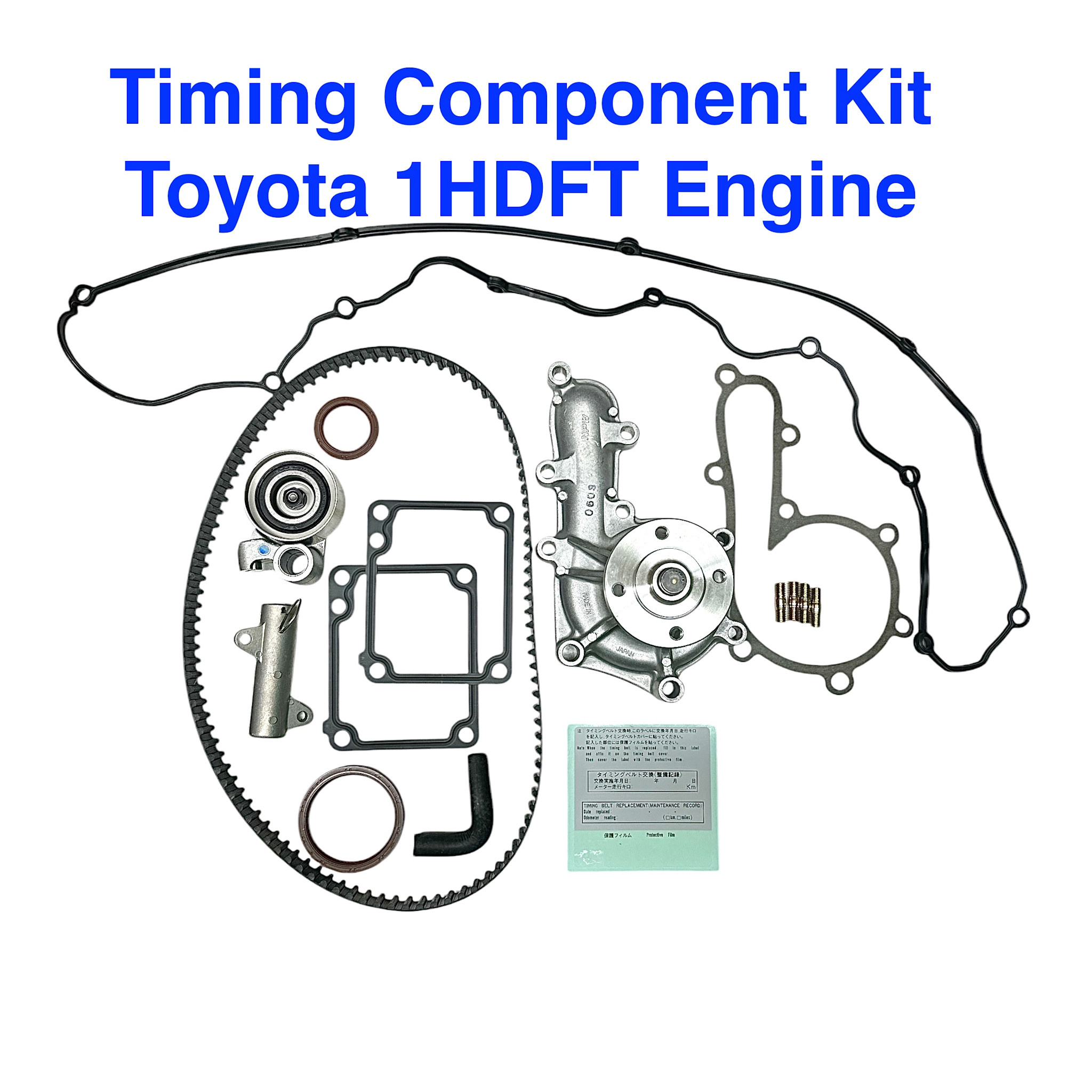 Timing Component Kit (11 Pcs) - Toyota 1HDFT 105T Belt + WP + VCG