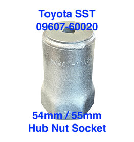 Toyota SST - Tool, Hub Nut Socket 55mm (Toyota 54mm) for adjusting wheel bearings - 09607-60020