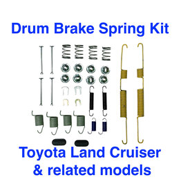 Brake Hardware Kit, Drum Brake (combi kit) - Land Cruiser 08/80 - 08/92 w/self-adjusting drum brakes - RC-Combi LC Drum Brakes