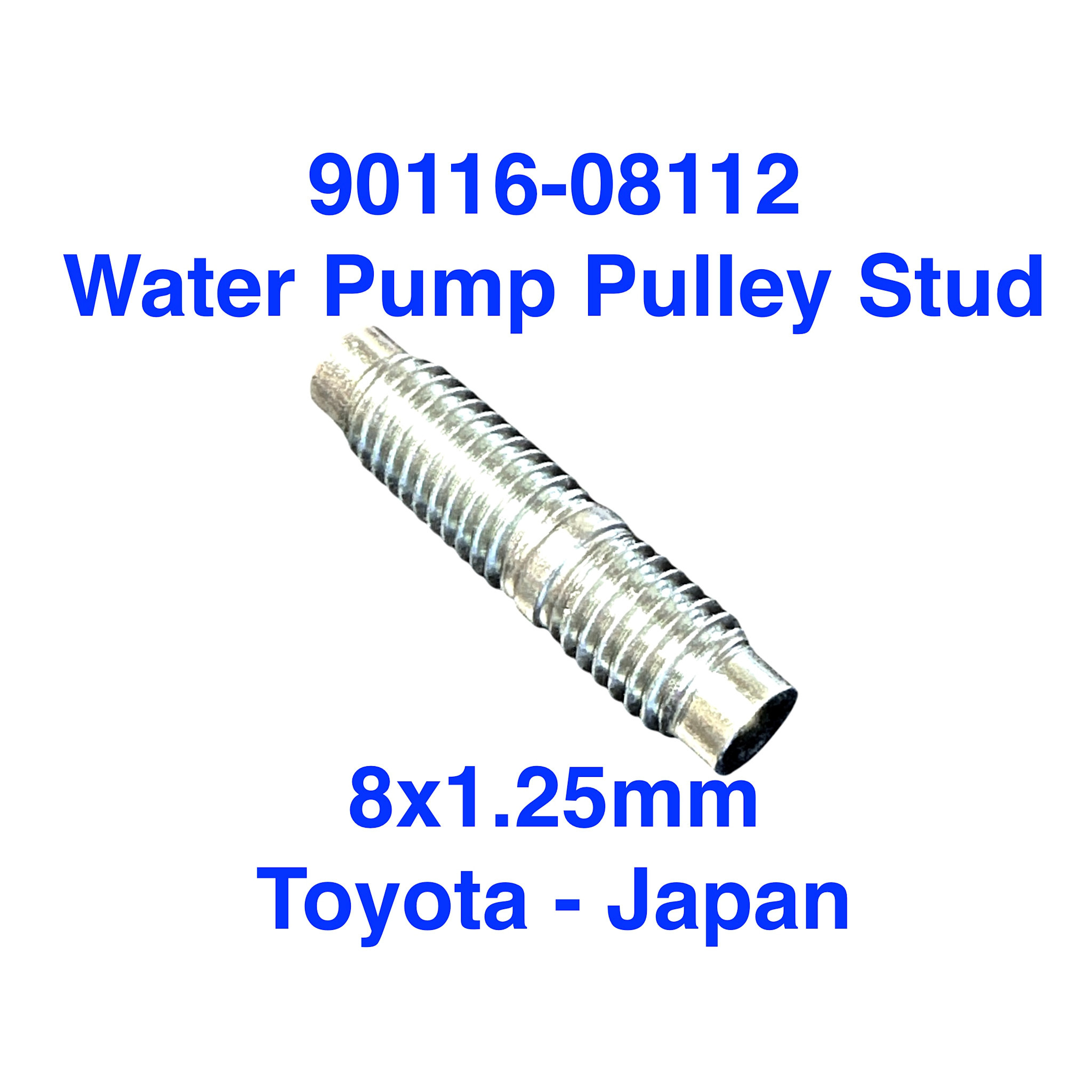 Stud, Water Pump 8x1.25mm - Toyota - 90116-08112