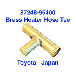 Tee, Heater Hose - Brass - Toyota Land Cruiser 70, 80 & 100 Series - 87248-95400