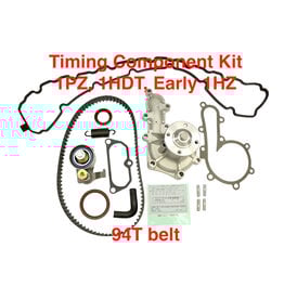 Timing Component Kit (10 pcs) - Toyota 1HDT, 1HZ, 1PZ - 94T Belt + WP + VCG