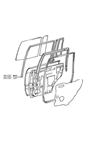 Glass Run, Rear LH - Land Cruiser 80 Series - 68152-60011