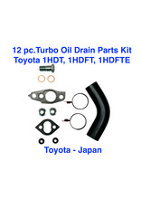 Turbo Oil Pipe/Drain Parts Kit - 1HDT (12 pcs in kit) - 15407-1HD-Kit