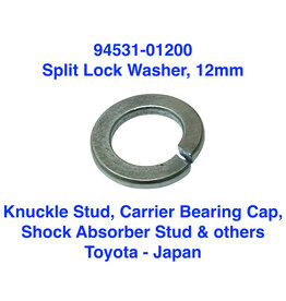 Lock Washer, Split - Knuckle Stud, Carrier Bearing Cap, Shock Absorber Stud & others - 12mm - 94531-01200