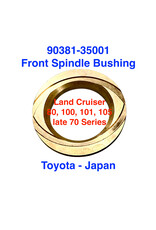 Spindle Bushing, Front - Land Cruiser 80 Series (brass) use w/bearing 90381-35001