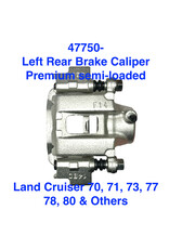 Brake Caliper, Rear Left - New Premium semi-loaded - Land Cruiser 70, 77, 78, 80 series (no core)