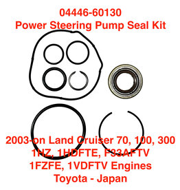 Seal Kit, Power Steering Pump - Land Cruiser 70, 100, 300 Series 1HZ, 1HDFTE, 1FZFE & others - 04446-60130