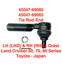 LH (LHD) & RH (RHD)  Outer Tie Rod End Land Cruiser RHD/LHD 60, 70, 80 series - (45047-69065) 45047-69085 OEM