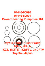 Seal Kit, Power Steering Pump KZJ models - Land Cruiser Prado, Hilux, HiAce 1KZTE, 1KDFTV, 2KDFTV 04446-60091 04446-60090 Toyota -Japan