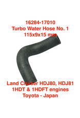 Hose, Turbo Water No. 1 - Land Cruiser HDJ81 1HDT, 1HDFT engine (115x9x15 mm) - 16284-17010