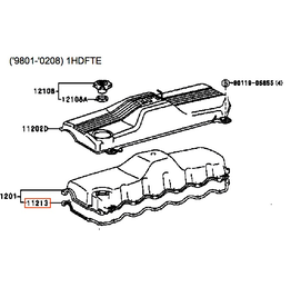 Gasket, Valve Cover - Toyota 1HDFT/E engine (late - 01/1998 - 02/2008)  UPDATE PRICING INFORMATION WHEN AVAILABLE - 11213-17030