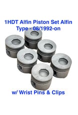 Piston Set of 6, 1HDT - Alfin Type w/ Pins & Clips - 08/1992-on