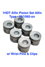 Piston Set of 6, 1HDT - Std. Size, Alfin Type w/ Pins & Clips - 08/1992-on
