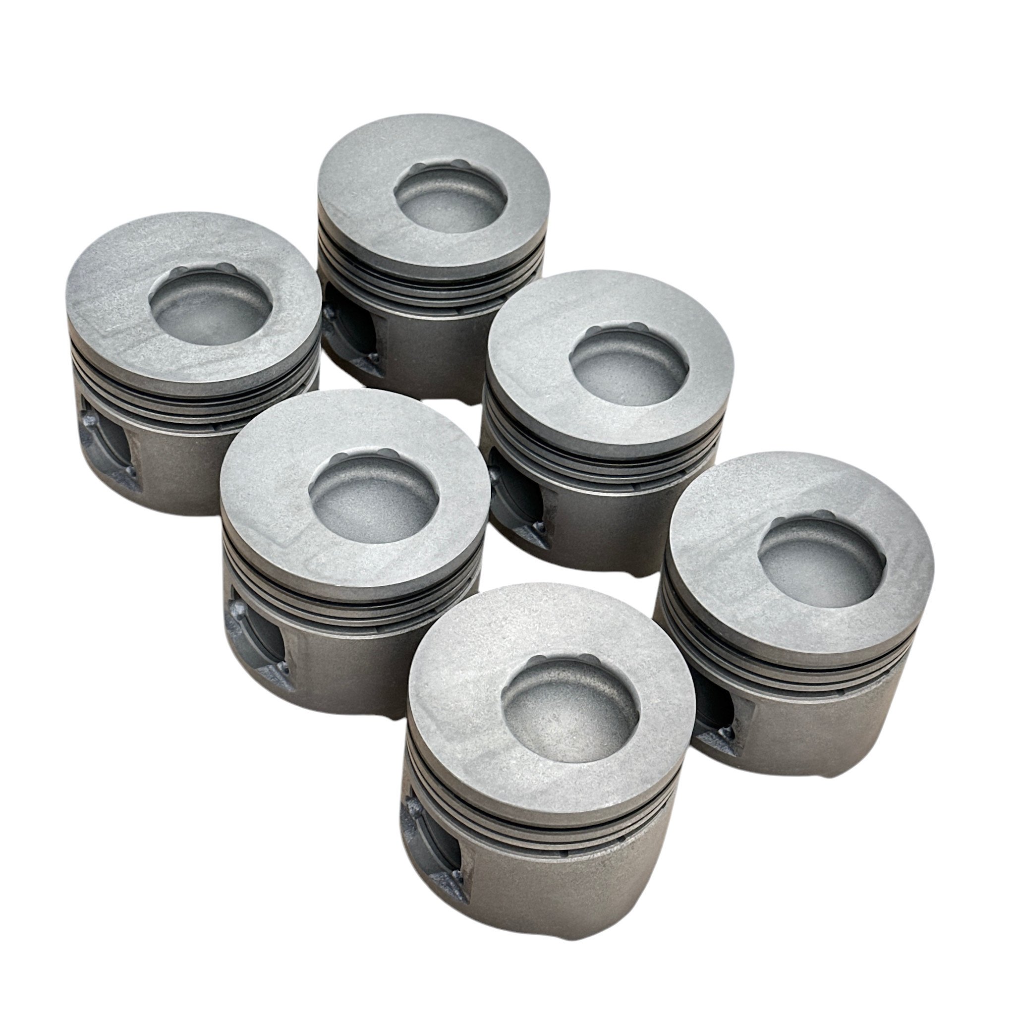 Piston Set of 6, 1HDT - Alfin Type w/ Pins & Clips - 08/1992-on