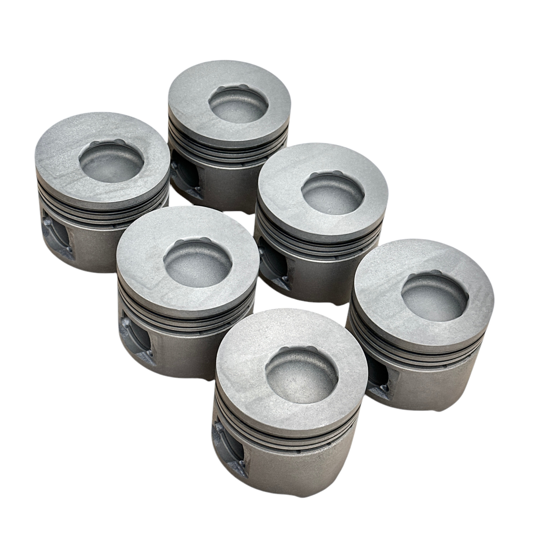Piston Set of 6, 1HDT - Std. Size, Alfin Type w/ Pins & Clips - 08/1992-on
