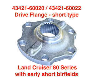 Front Drive Flange 80 Series (early) 43421-60020 - RADD Cruisers