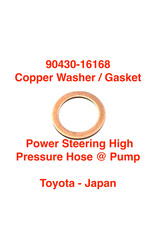 Gasket for pressure feed hose Power Steering (copper washer) - Land Cruiser - 90430-16168